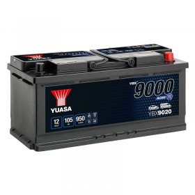 Аккумулятор YUASA YBX9020 AGM Start Stop Plus Batteries 105 А/ч 950А