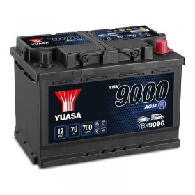 Аккумулятор YUASA YBX9096 AGM Start Stop Plus Batteries 70 А/ч 760А
