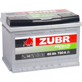 Аккумулятор ZUBR 80 А/ч Premium