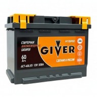 GIVER 60 А/ч прямая