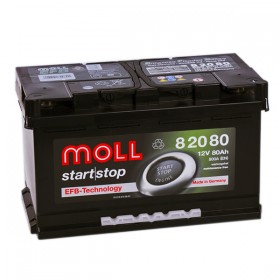 Аккумулятор MOLL Start-Stop EFB 80 А/ч