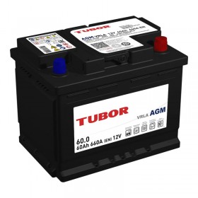 Аккумулятор TUBOR AGM 6СТ-60.0 VRLA Артикул: 4610082700055